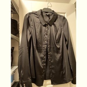 Guess button down shirt black